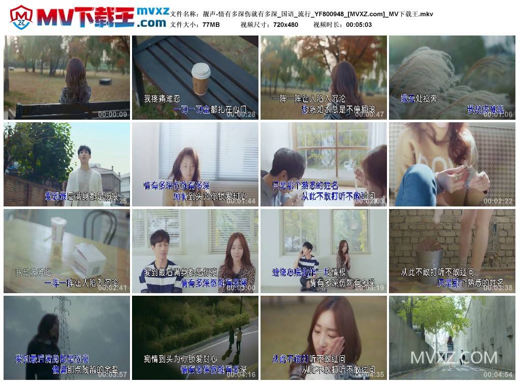 靓声-情有多深伤就有多深_国语_流行_YF800948